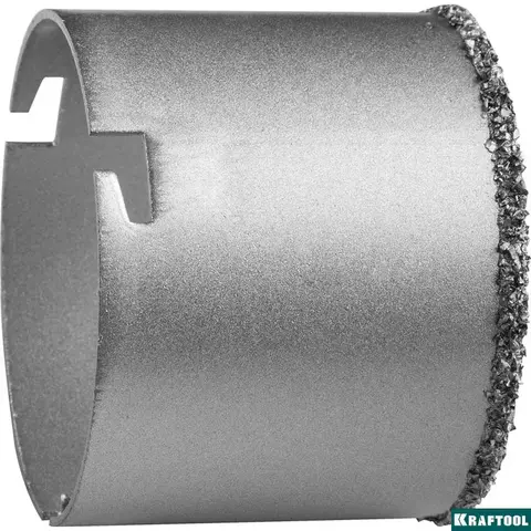 KRAFTOOL 83 мм, L 55 мм, карбид вольфрама, кольцевая коронка (33401-83)