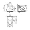 Creavit Free FE320-11CP00E-0000 Унитаз подвесной, цвет: бежевый
