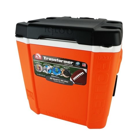 Изотермический пластиковый контейнер Igloo Transformer 60 Roller orange Изотермический пластиковый контейнер Igloo Transformer 60 Roller orange