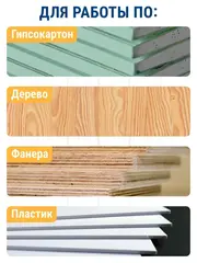 Коронка HCS по дереву/гипсокартону ПРАКТИКА Мастер 140 мм, L-27мм, без адаптера (918-986)
