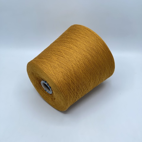 Бобинная пряжа,Cotton combed, 1693м. 100%Хлопок, Охра(311), 39018