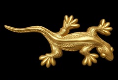 Силиконовый молд № 538 Ящерица правая малая