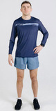 Беговая рубашка лонгслив Noname Miler T-Shirt Ls Ux 25 Steel Blue