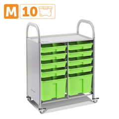 Мобильный стеллаж M с 10 контейнерами (модификация)