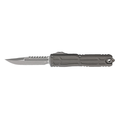 Автоматический нож Microtech Ultratech Ex Gen III ZBP Interceptor Sawback Bowie, сталь M390, 1117EX-10APNCS