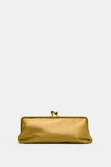 ZARA АТЛАСНАЯ СУМКА, ЛАЙМОВЫЙ ЗЕЛЕНЫЙ