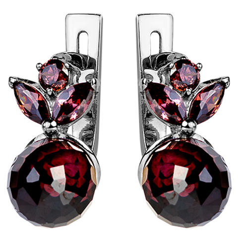Серьги из серебра с турмалином Арт. Ш2073турм