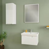 Тумба Dreja Tiny 50, 99.1901, подвесная, 1 ящик, белый глянец