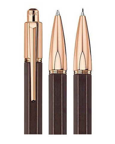 Ручка шариковая Caran d’Ache Varius Ebony PGT (4480.142)