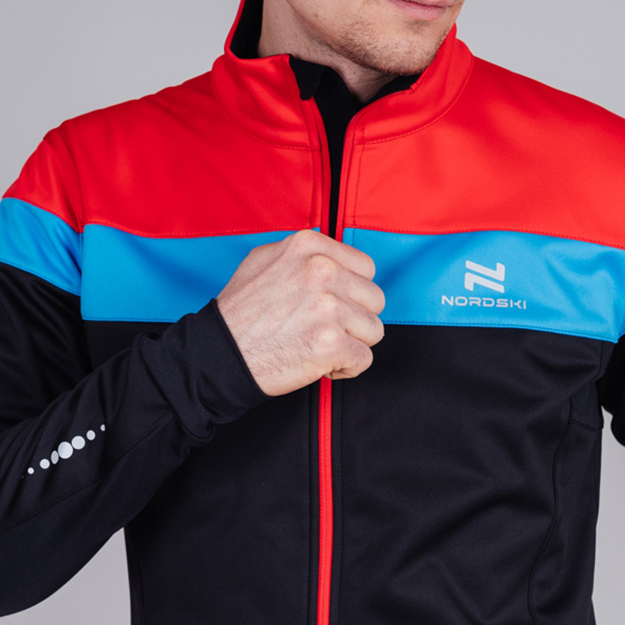 Утепленный лыжный костюм мужской Nordski Drive Active black-red - 3