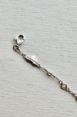 4828 - Браслет Tassel с густой подвеской кисточкой из серебра