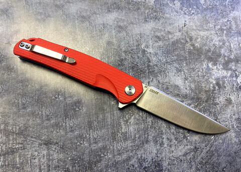 Складной нож Shark Red, сталь D2, G-10, ТДК Кизляр