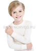 Футболка Norveg Soft  детская с длинным рукавом белая - 3