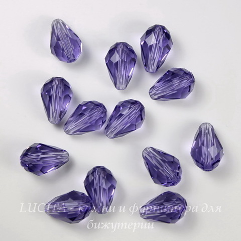 5500 Бусина - капля Сваровски Tanzanite  9х6 мм ()