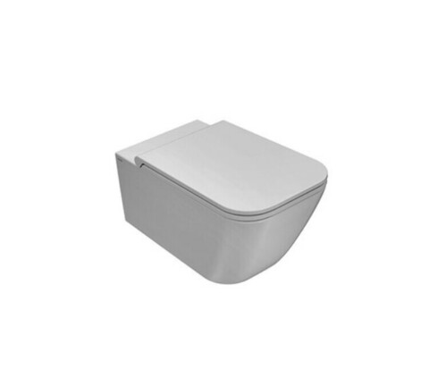 Globo Stone STS05BI Унитаз безободковый (с открытым смывным краем), тип установки-подвесной, ширина, мм-360, глубина, мм-520, высота, мм-330, форма чаши-прямоугольная, выпуск-горизонтальный, материал-керамика, сиденье-необходимо заказа