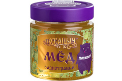 Мед натуральный разнотравье 250г ст/б Потапыч