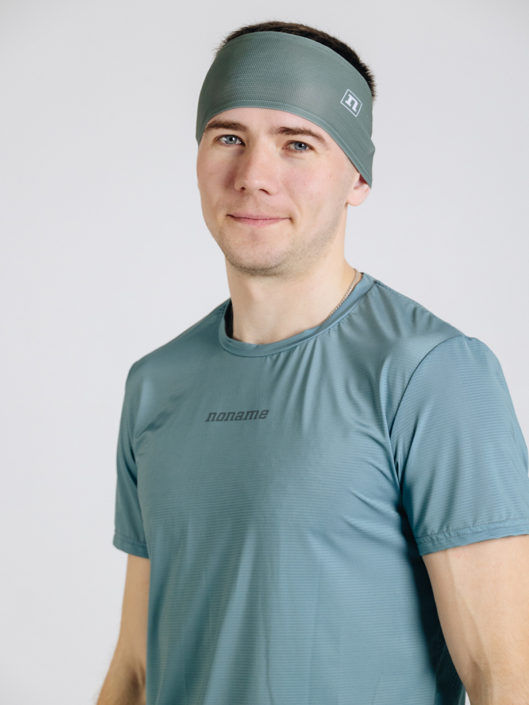 Спортивная тренировочная футболка Noname Miler T-Shirt SS 25 UX grey-green - 4