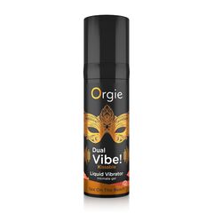Гель с вибрацией Orgie DUAL VIBE! со вкусом коктейля SEX ON THE BEACH (15мл)