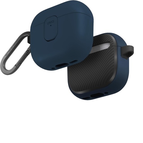 Чехол Uniq Clyde Case для AirPods 4, Синий | Royal Blue/Dark Grey