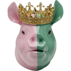 Фигура декоративная Crowned Pig «Свинья в короне» 28 см