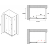Abber Schwarzer Diamant AG30180BH-S50B Душевой уголок, 180x50x195, цвет: чёрный