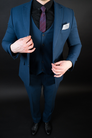 Костюм мужской - тройка Slim Fit Cesare Mariano 01/018