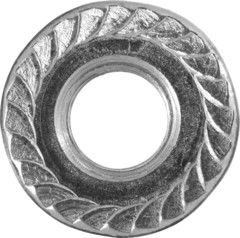 ЗУБР DIN 6923, кл. пр. 6, M12, цинк, 5 кг, гайка с фланцем (303630-12)