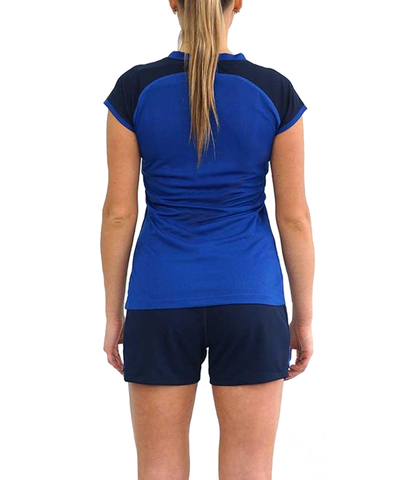 Asics Volleyball Cap Sleeve Set  женская волейбольная форма синяя