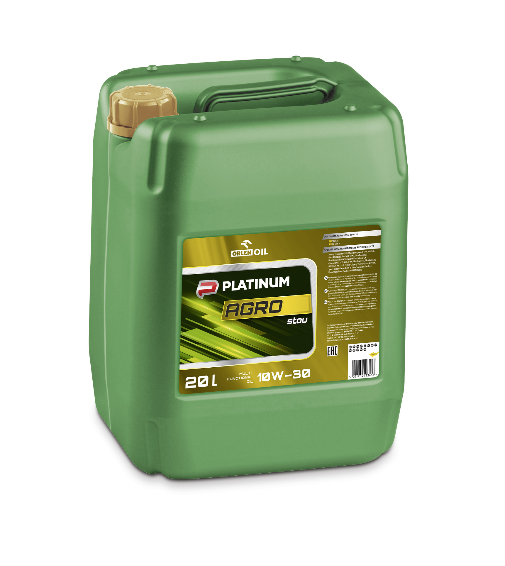 OrlenOil Platinum Agro STOU 10W30 Минеральное трансмиссионное масло для тракторов