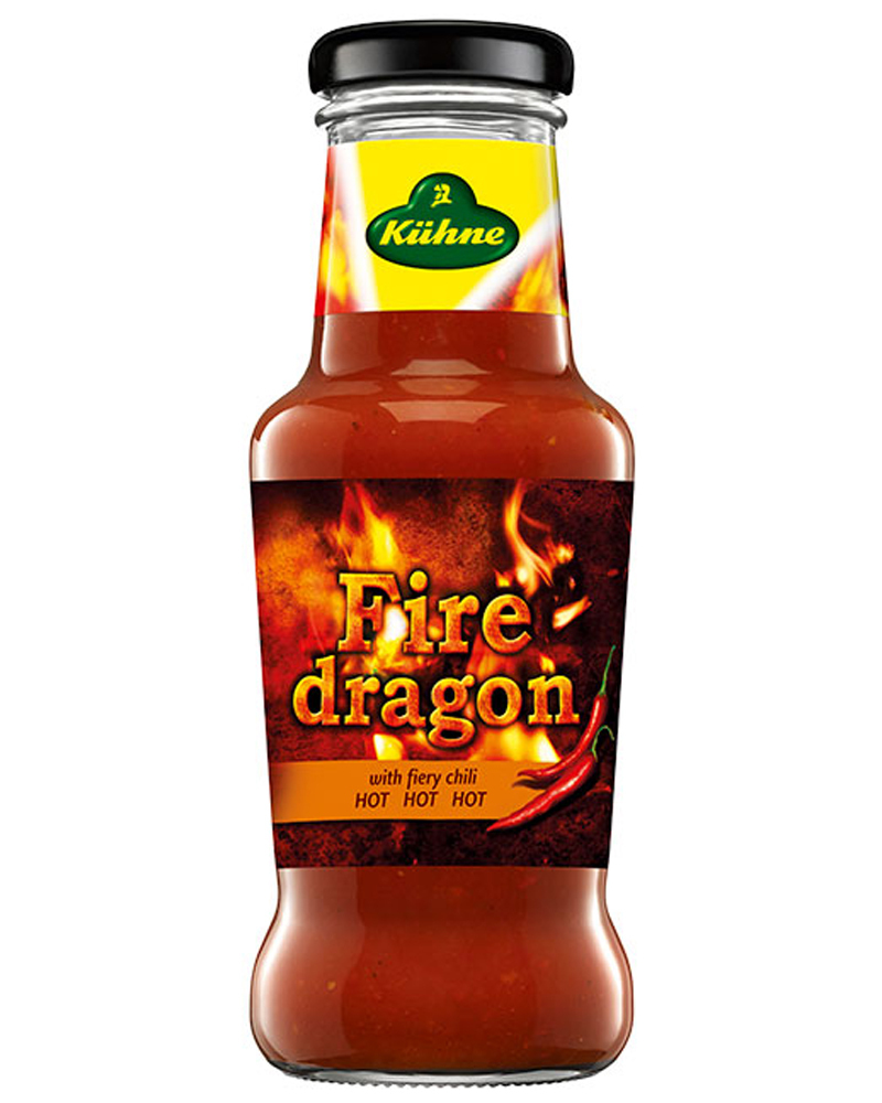 Соус Kuhne Томатный с Острым Перцем Чили Fire Dragon 250 мл.