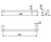 Kludi Vela R 58980N0 Полотенцедержатель, цвет: золото