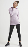 Элитная беговая рубашка Craft Core Fuseknit Pink с капюшоном женская