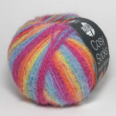 Пряжа MEILENWEIT 100 COSY SOCKS MULTI STRIPES Lana Grossa