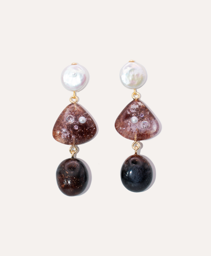 Серьги Pearl Black