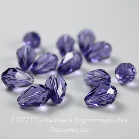 5500 Бусина - капля Сваровски Tanzanite  9х6 мм ()