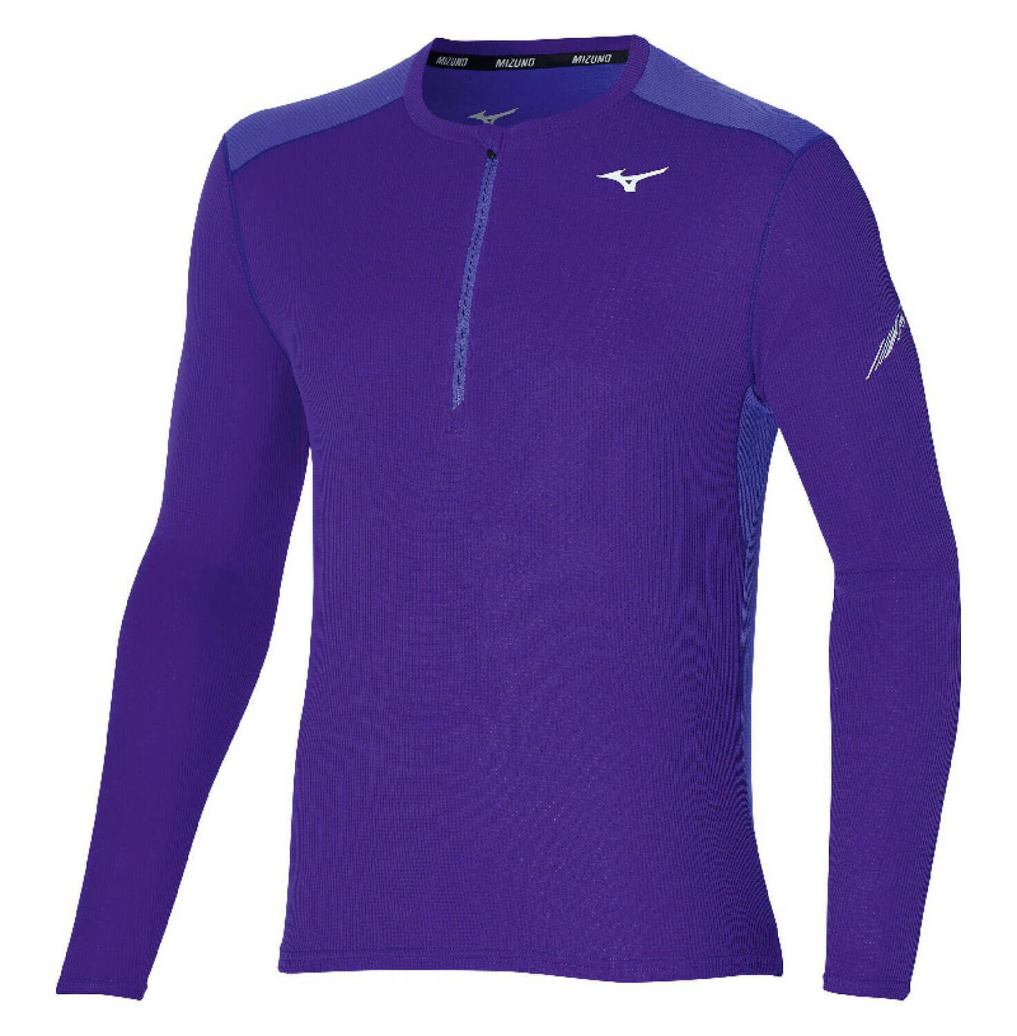 Mizuno Dry Aeroflow Ls Hz футболка с длинным рукавом мужская синяя