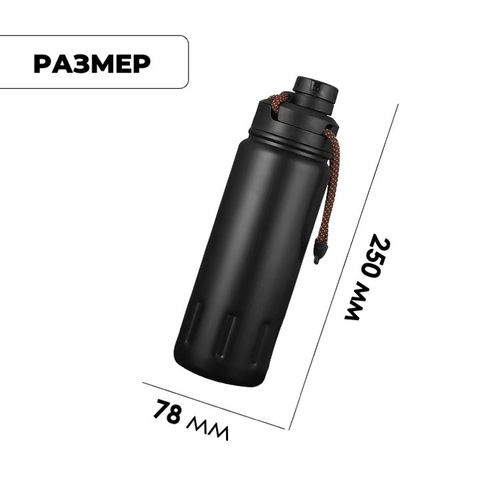 Картинка фляга Skully ES-B358 Black - 2