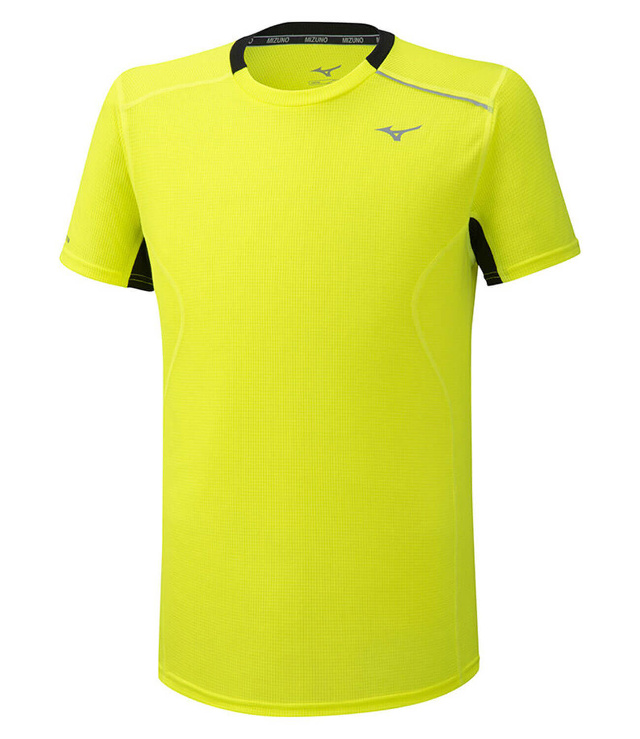 Mizuno Dry Aeroflow Tee беговая футболка мужская желтая