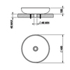 Gessi Goccia 39122#515 Раковина накладная ?45см