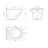 BelBagno Senso-Tor BB017CH-TOR Чаша унитаза подвесного безободкового, с системой смыва "Торнадо", цвет: белый