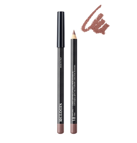 Карандаш для губ стойкий с маслом жожоба тон 18 natural pink Италия RELOUIS