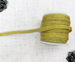 Тесьма плетеная люрекс, ш. 0,7 см, золото