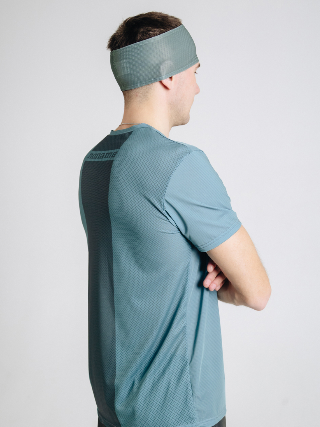 Спортивная тренировочная футболка Noname Miler T-Shirt SS 25 UX grey-green - 2