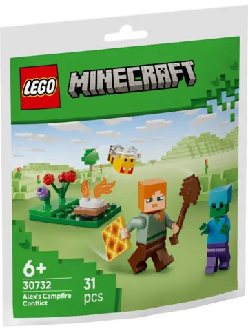 Конструктор Minecraft 30732 Столкновение у костра Алекс
