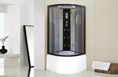 Душевая кабина Niagara Ultra NG-1909-01 (100х100х220) высокий поддон(48см),черный,стекло тонированное