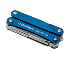 Мультитул-брелок Leatherman Squirt PS4 Blue, 9 функций (831230) цвет синий | Multitool-Leatherman.Ru