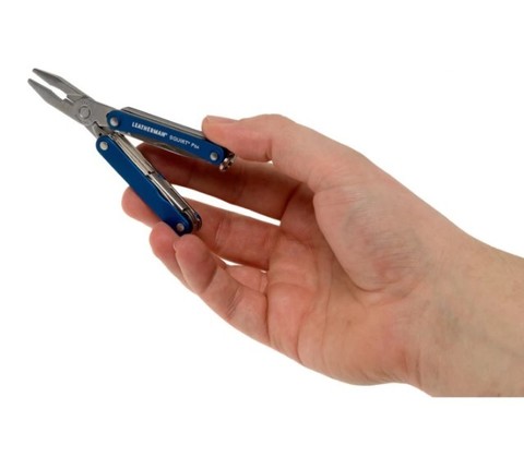 Мультитул-брелок Leatherman Squirt PS4 Blue, 9 функций (831230) цвет синий | Multitool-Leatherman.Ru