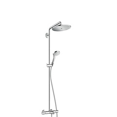 Hansgrohe Croma Select S 26792000 Душевая система c термостатом и изливом внешнего монтажа 158,4 см с верхней лейкой 28х28 см фото