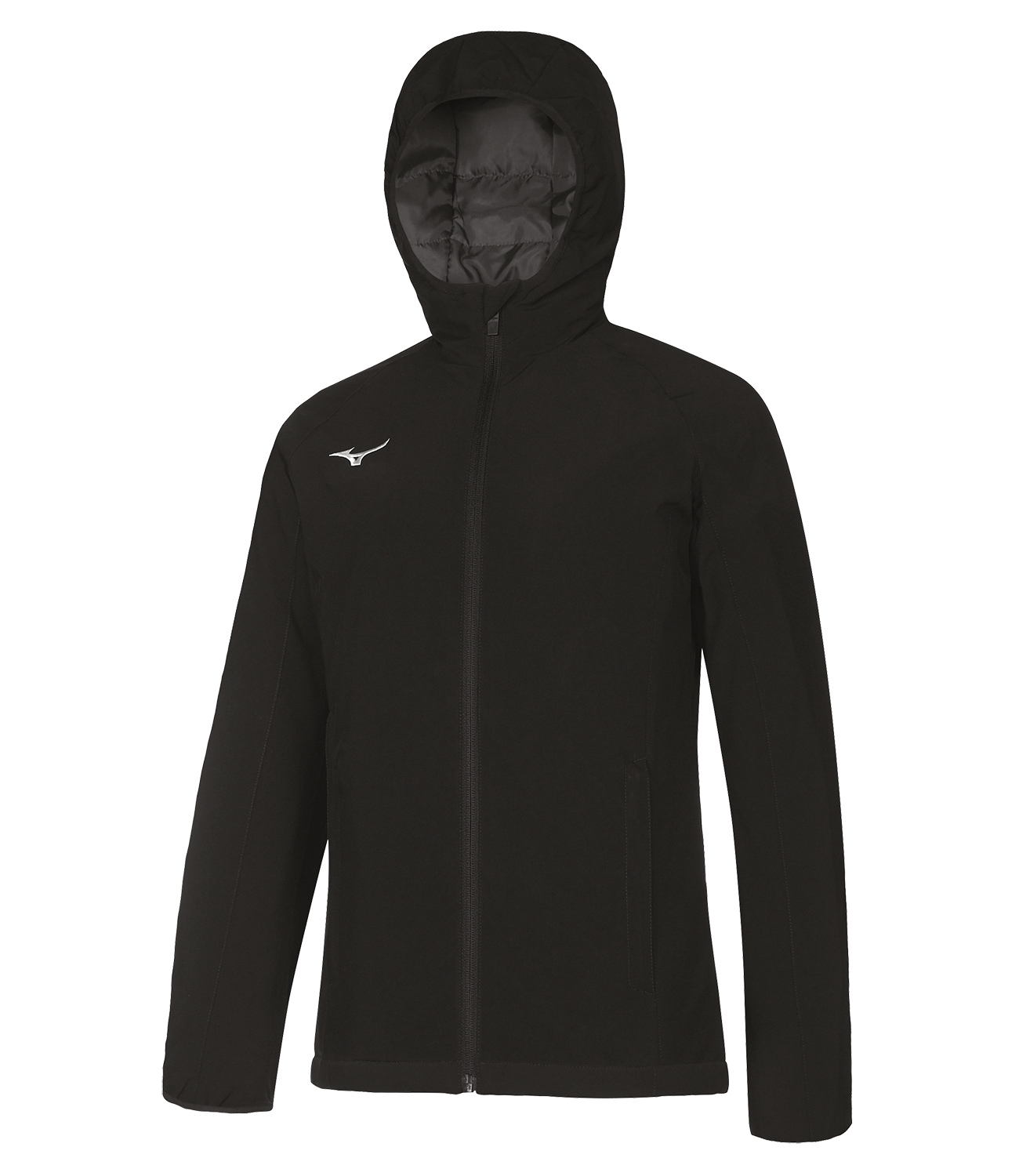 Mizuno Padded Jacket женская ветрозащитная куртка черная