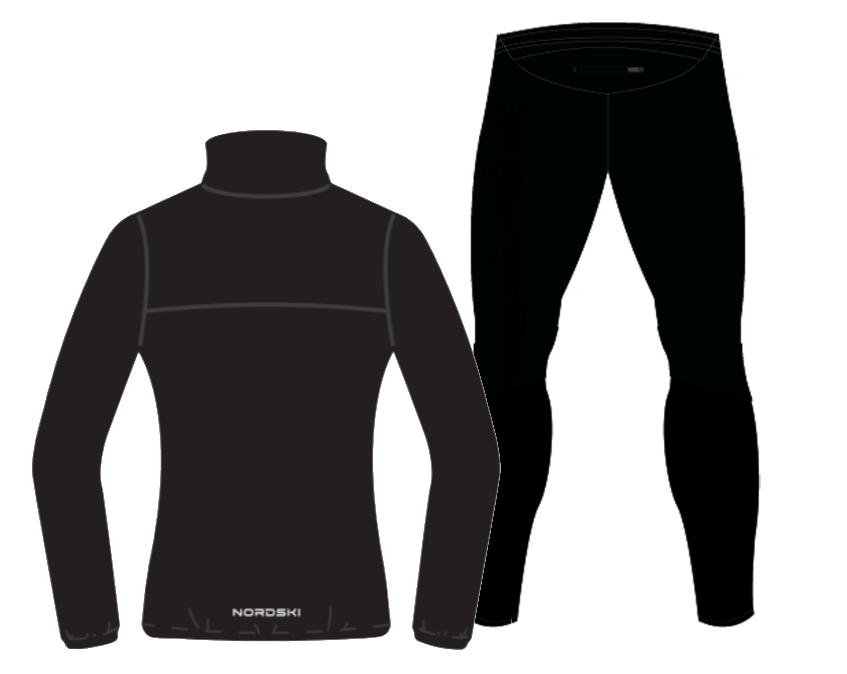 Nordski Motion Premium беговой костюм женский Black-Blue - 5